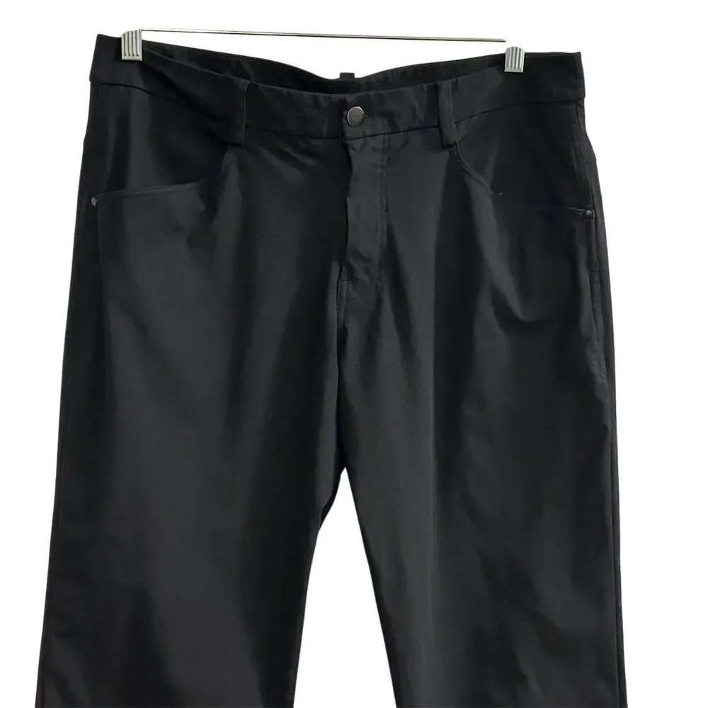 Lululemon Men's Black Slim‎ Fit Dress Pants Size 36 Casual